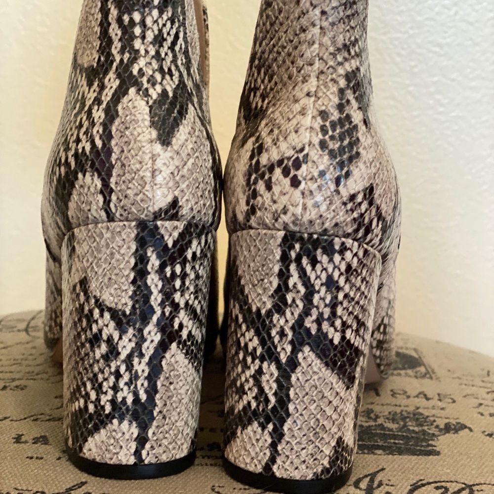 Cole Haan python open toe booties NWTS 6 - Picture 4 of 7